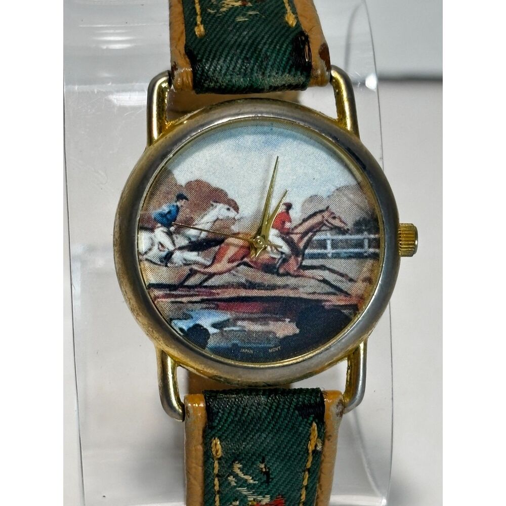 Cordon vintage novelty horse racing women's quartz watch, working